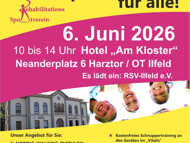 14. Ilfelder Aktivtag: Sport und Gesundheit für alle